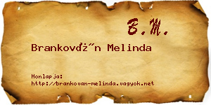 Brankován Melinda névjegykártya